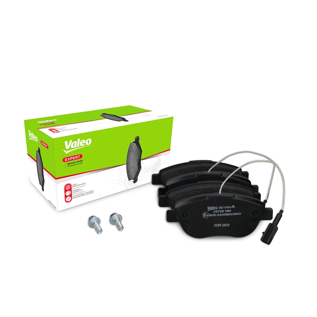Jeu de 4 plaquettes de frein VALEO ref. 301050A
